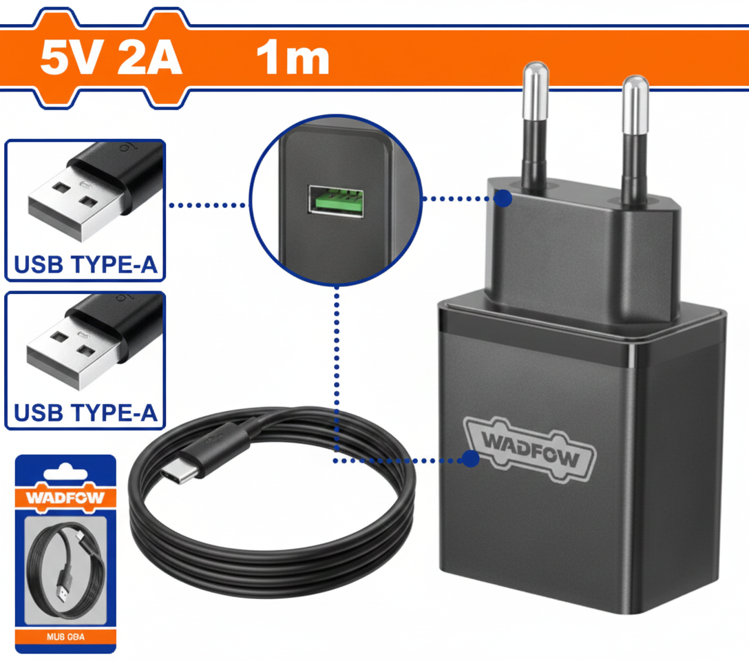 Incarcator Wadfow Li-ion USB 5V/2A Type A